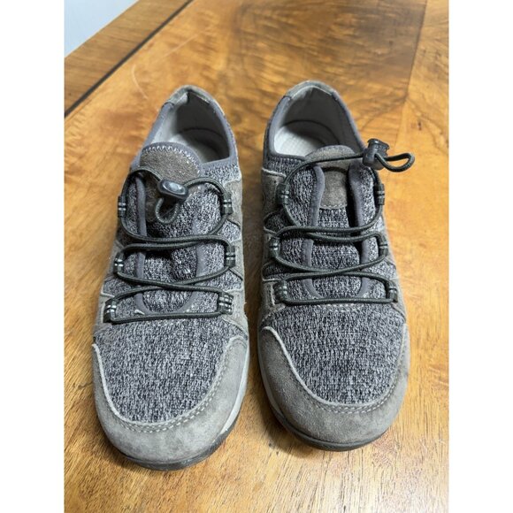 Dansko Women’s 7 Holland Taupe Tan Suede Leather Low Bungee Comfort  Shoes - Picture 2 of 6